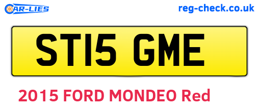 ST15GME are the vehicle registration plates.