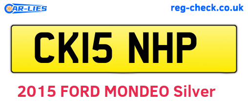 CK15NHP are the vehicle registration plates.