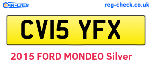 CV15YFX are the vehicle registration plates.