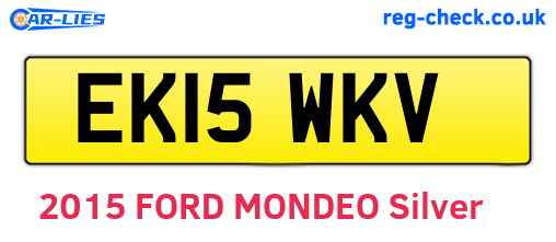EK15WKV are the vehicle registration plates.