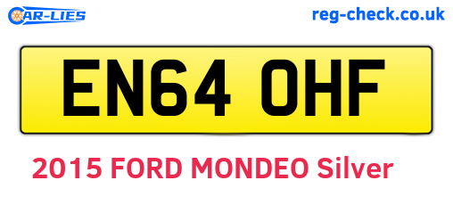 EN64OHF are the vehicle registration plates.