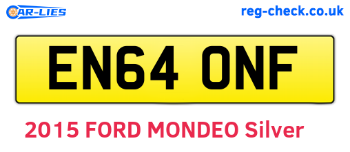 EN64ONF are the vehicle registration plates.