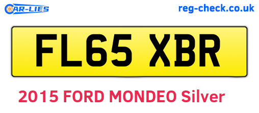 FL65XBR are the vehicle registration plates.
