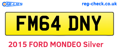 FM64DNY are the vehicle registration plates.