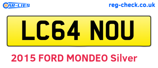 LC64NOU are the vehicle registration plates.