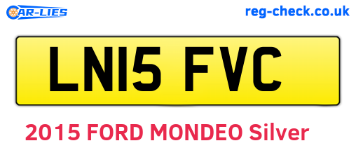 LN15FVC are the vehicle registration plates.
