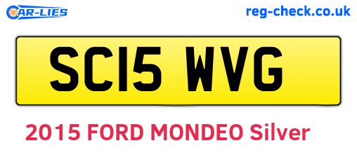 SC15WVG are the vehicle registration plates.