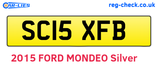 SC15XFB are the vehicle registration plates.