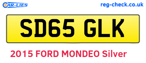 SD65GLK are the vehicle registration plates.