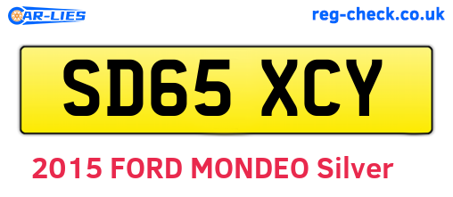 SD65XCY are the vehicle registration plates.