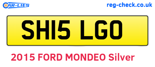 SH15LGO are the vehicle registration plates.