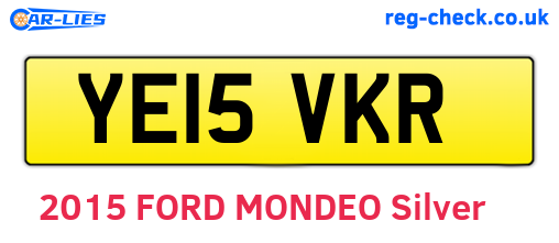 YE15VKR are the vehicle registration plates.