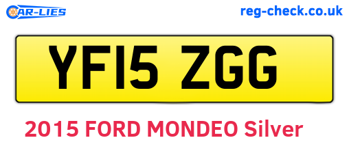YF15ZGG are the vehicle registration plates.