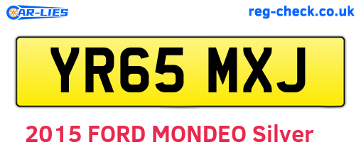 YR65MXJ are the vehicle registration plates.