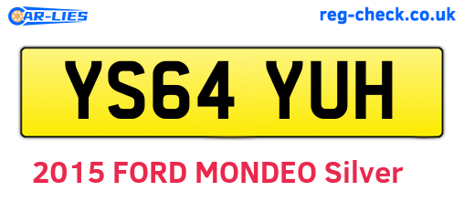 YS64YUH are the vehicle registration plates.