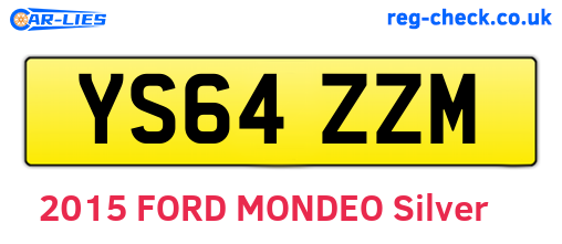 YS64ZZM are the vehicle registration plates.