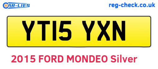 YT15YXN are the vehicle registration plates.