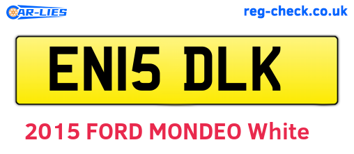 EN15DLK are the vehicle registration plates.