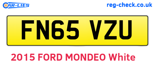 FN65VZU are the vehicle registration plates.
