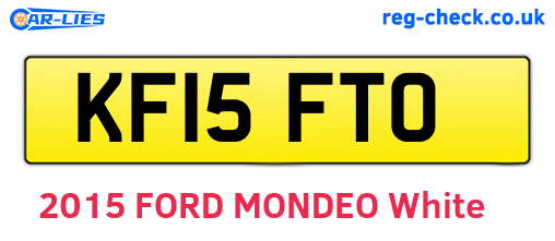 KF15FTO are the vehicle registration plates.