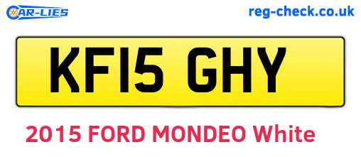 KF15GHY are the vehicle registration plates.