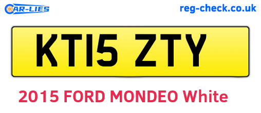 KT15ZTY are the vehicle registration plates.