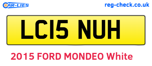 LC15NUH are the vehicle registration plates.