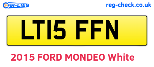 LT15FFN are the vehicle registration plates.