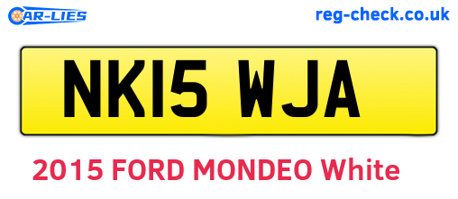 NK15WJA are the vehicle registration plates.