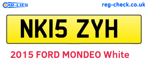 NK15ZYH are the vehicle registration plates.