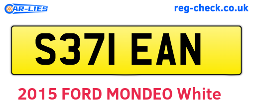 S371EAN are the vehicle registration plates.