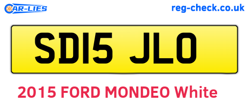SD15JLO are the vehicle registration plates.