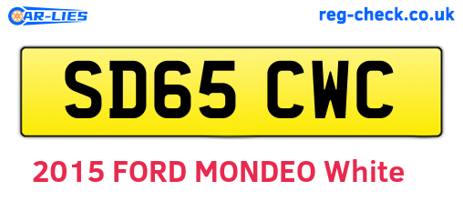 SD65CWC are the vehicle registration plates.