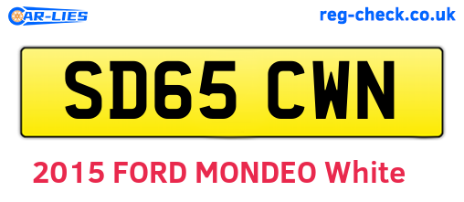 SD65CWN are the vehicle registration plates.