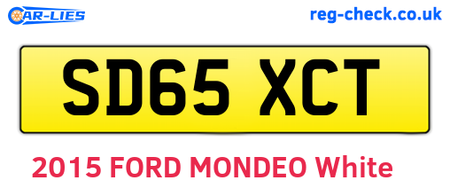 SD65XCT are the vehicle registration plates.