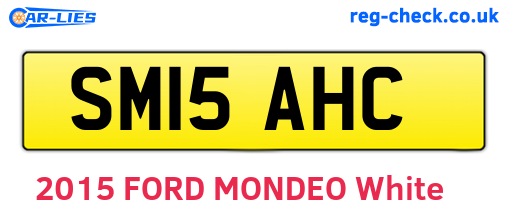 SM15AHC are the vehicle registration plates.