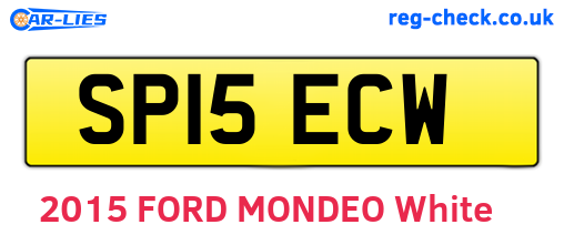 SP15ECW are the vehicle registration plates.