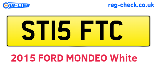 ST15FTC are the vehicle registration plates.