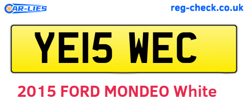 YE15WEC are the vehicle registration plates.