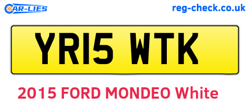 YR15WTK are the vehicle registration plates.