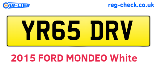 YR65DRV are the vehicle registration plates.