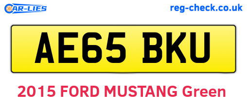 AE65BKU are the vehicle registration plates.