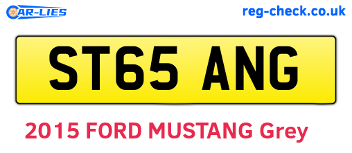 ST65ANG are the vehicle registration plates.