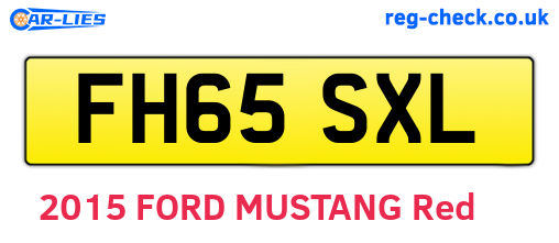 FH65SXL are the vehicle registration plates.