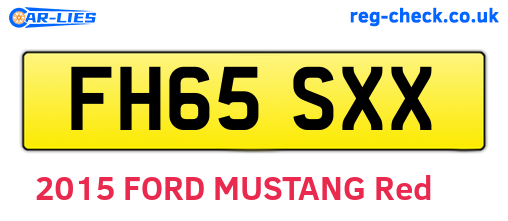 FH65SXX are the vehicle registration plates.