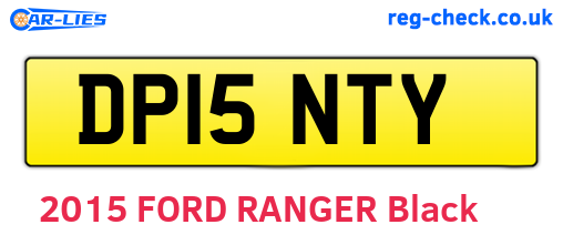 DP15NTY are the vehicle registration plates.