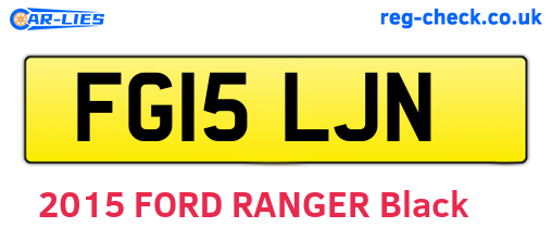 FG15LJN are the vehicle registration plates.