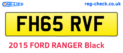 FH65RVF are the vehicle registration plates.