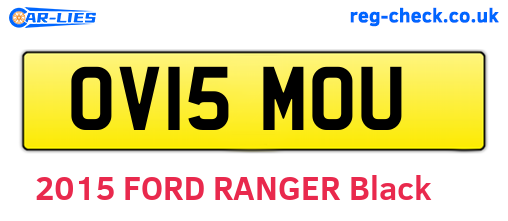 OV15MOU are the vehicle registration plates.
