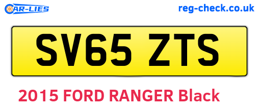 SV65ZTS are the vehicle registration plates.